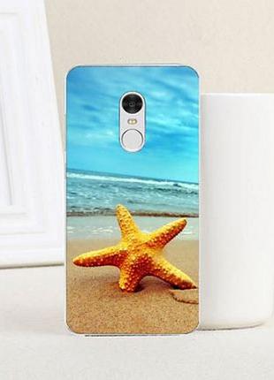 Ексклюзивний бампер з принтом для xiaomi redmi note 4 морська зірка