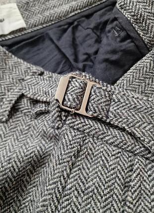 Mellow herringbone wool pants чоловічі вовняні брюки із бічним регулятором талії