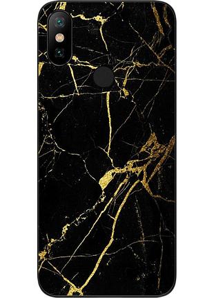Силіконовий чохол бампер для xiaomi mi a2 з картинкою мармур