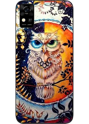 Оригинальный чехол для zte blade a31 с картинкой сова