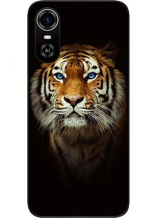 Силіконовий чохол для zte blade a31 plus з картинкою тигр