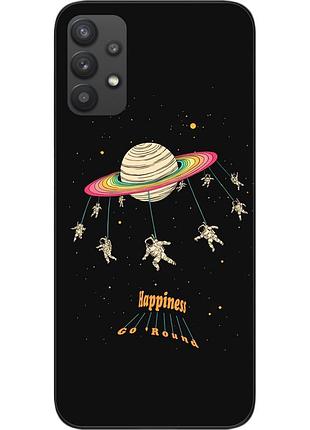 Силиконовый чехол бампер для samsung a32 galaxy a325f с картинкой карусель