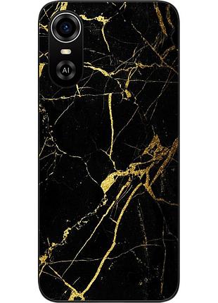 Силіконовий чохол бампер для zte blade a31 plus з картинкою мармур