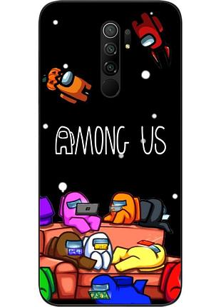 Силіконовий чохол для xiaomi redmi 9 з картинкою among us