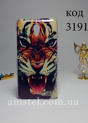 Чехол на lenovo a319 панель накладка тигр