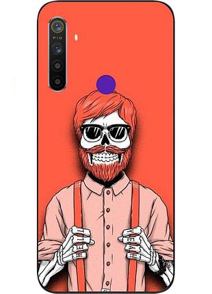 Оригінальний чохол для realme c3 з картинкою скелет