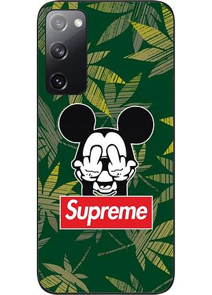 Оригинальный чехол epik для samsung galaxy s20 fe с картинкой микки supreme