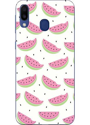 Силіконовий чохол для samsung galaxy a30 2019 a305f з картинкою кавун