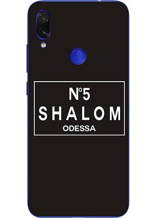 Антибрендовый силиконовый чехол для xiaomi redmi note 7 с картинкой shalom №5 odessa