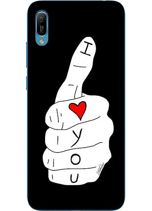 Силиконовый чехол с рисунком для huawei y6 2019 like