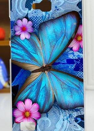 Чохол панель накладка для huawei honor 3c з малюнком метелик