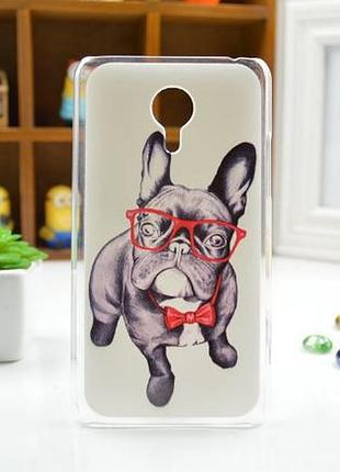Силіконовий чохол бампер для meizu mx4 з картинкою дог