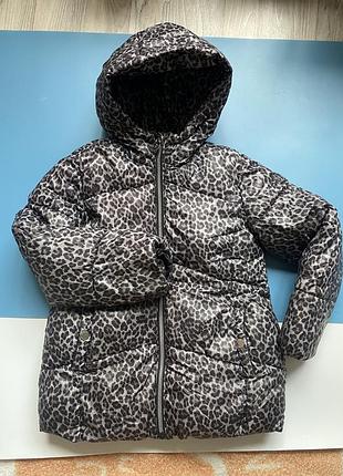 Жіноча зимова куртка michael kors леопардова утеплена xs s m