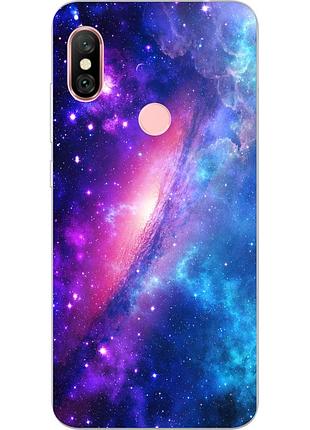 Оригинальный чехол накладка для xiaomi redmi note 6 pro с картинкой космос