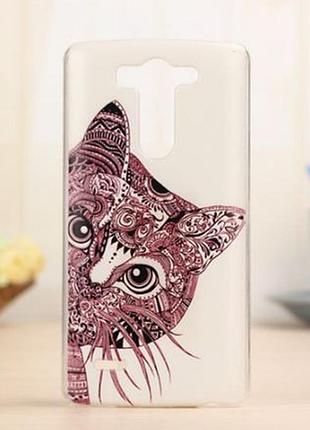 Яркие оригинальные чехлы для lg g3s optimus g3mini d722 d725 с картинкой кот