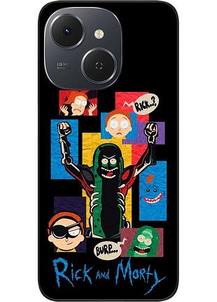 Чохол силіконовий epik для tecno spark 40c (km4k) з принтом rick and morty комікси