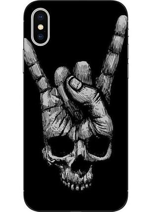 Бампер силіконовий чохол для iphone xs з картинкою рука
