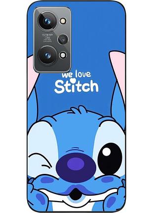 Силиконовый чехол epik для realme gt2 с картинкой стич