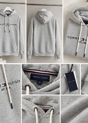 Стильное базовое худи Tommy hilfiger унисекс