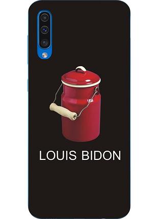 Антибрендовый силіконовий чохол для samsung galaxy a50 2019 a505f з картинкою louis bidon