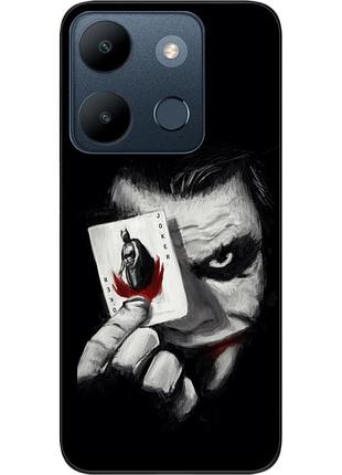 Силиконовый чехол epik для infinix smart 7 с картинкой джокер с картой