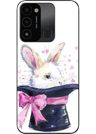 Чехол силиконовый для tecno spark go 2022 с картинкой кролик