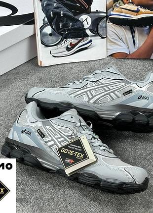 Кросівки жіночі asics gel-nyc silver gore-tex сріблясті термо