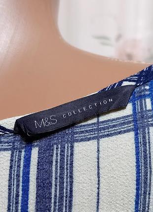 Вискозное платье в клетку m&amp;s 4
