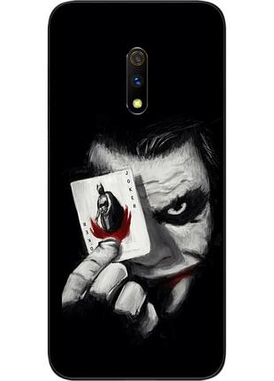 Силиконовый чехол для realme x с картинкой джокер с картой