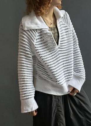 Светр сітка j. crew. більш розмір м. 2