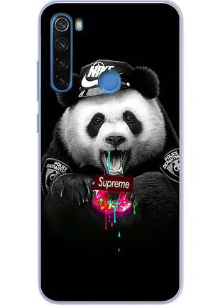 Силиконовый чехол с рисунком для xiaomi redmi note 8t панда