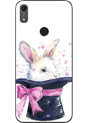 Чохол силіконовий для huawei honor 8a з картинкою кролик