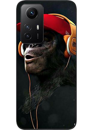 Оригинальный чехол для xiaomi redmi note 12s с картинкой шимпанзе