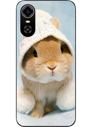 Силіконовий чохол бампер для zte blade a31 plus з картинкою зайчик