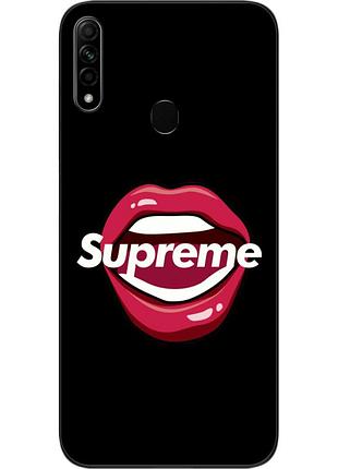 Силиконовый чехол для oppo a31 с картинкой губы supreme