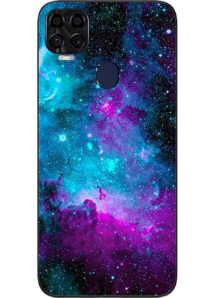 Силиконовый чехол для zte blade v2020 с картинкой космос