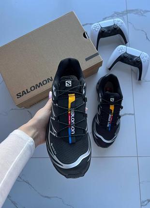 Salomon xt-6 black silver gore-tex 6
