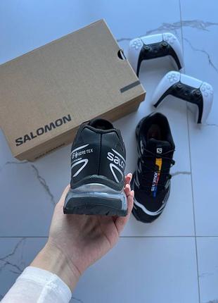 Salomon xt-6 black silver gore-tex 9
