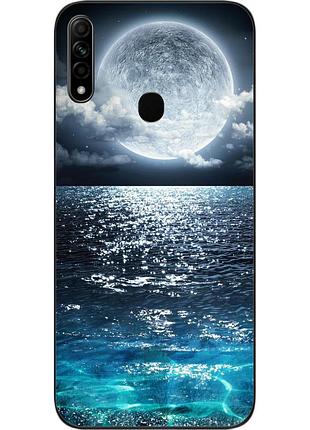 Чохол силіконовий для oppo a31 з картинкою місяць