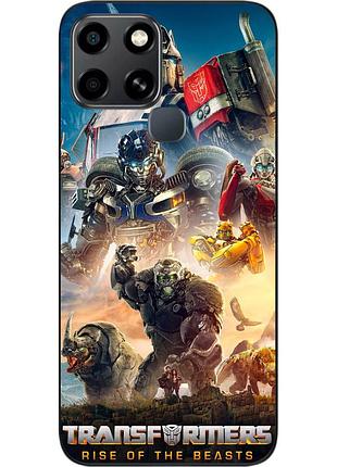 Силіконовий чохол epik для infinix smart 6 з картинкою трансформери