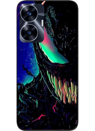 Силиконовый чехол epik для realme c55 с картинкой яркий веном