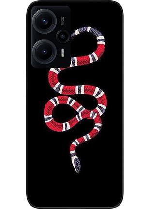 Силиконовый чехол epik для xiaomi poco f5 с картинкой змея