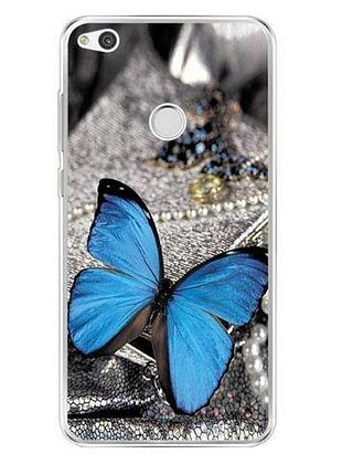 Чохол з картинкою (силікон) для huawei nova lite 2017 метелик