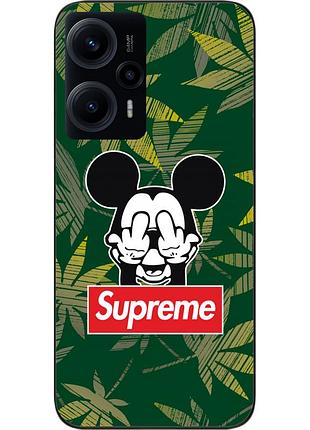 Оригінальний чохол epik для xiaomi poco f5 з картинкою мікі supreme