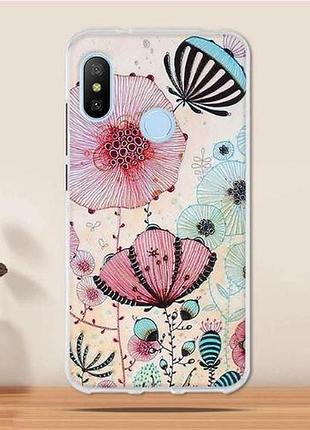 Оригінальний чохол панель накладка для xiaomi mi a2 / mi 6x з картинкою маки