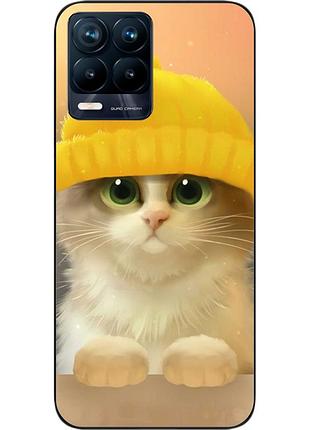Силіконовий чохол epik для realme 8 pro з картинкою кіт