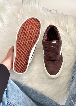 Vans knu skool brown white 10