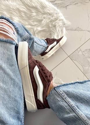 Vans knu skool brown white 7