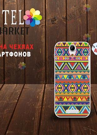 Бампер силіконовий чохол для doogee y100x з картинкою орнамент