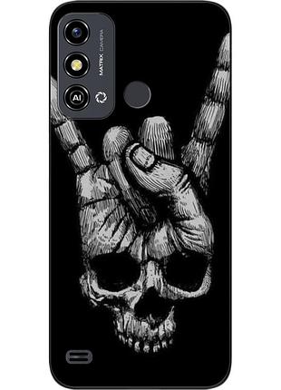 Бампер силіконовий чохол для zte blade a53 з картинкою рука